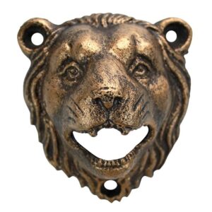 Design Toscano SP2956 3 1/2 Inch Growling Lion Cast Iron Bottle Opener