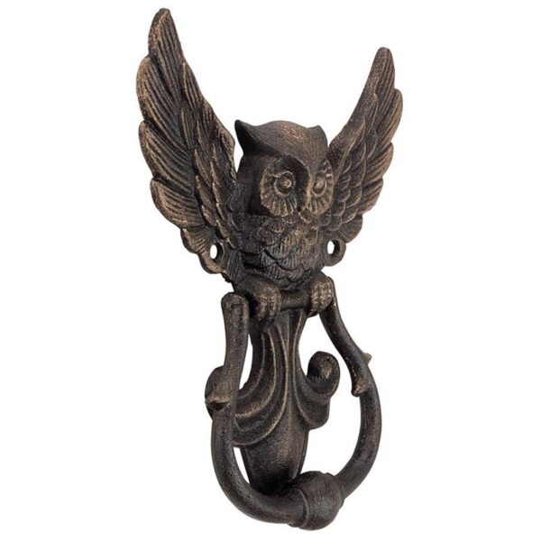 Design Toscano SP2993 6 Inch Mystical Spirit Owl Iron Door Knocker