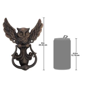 Design Toscano SP2993 6 Inch Mystical Spirit Owl Iron Door Knocker