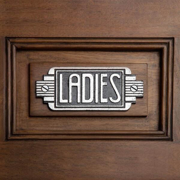 Design Toscano SP3194 6 Inch Art Deco Ladies Room Door Sign