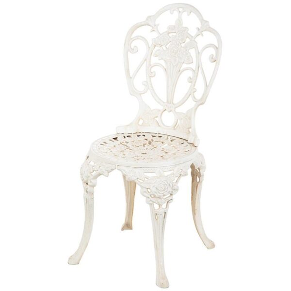 Design Toscano SP3464 15 Inch Garden of Roses Iron Bistro Chair