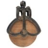 Design Toscano SP421 5 Inch Medium Iron and Wood Farm Pulley