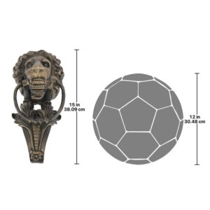 Design Toscano SP920 7 Inch Florentine Lion Cast Iron Door Knocker