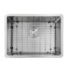 Nantucket Sinks SR2318-16 Pro Series 23 Inch Single Bowl Undermount Rectangle 16 Gauge Stainless Steel Kitchen Sink