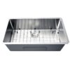 Nantucket Sinks SR3218-16 Pro Series 32 Inch Large Rectangle Single Bowl Undermount Small Radius Corners Stainless Steel Kitchen Sink