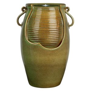 Design Toscano SS11344 15 1/2 Inch Ceramic Rippling Jar Fountain