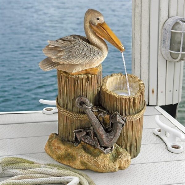 Design Toscano SS11780 11 Inch Pelicans Seashore Roost Fountain