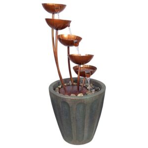 Design Toscano SS5312 14 Inch Copper Falls Cascading Garden Fountain