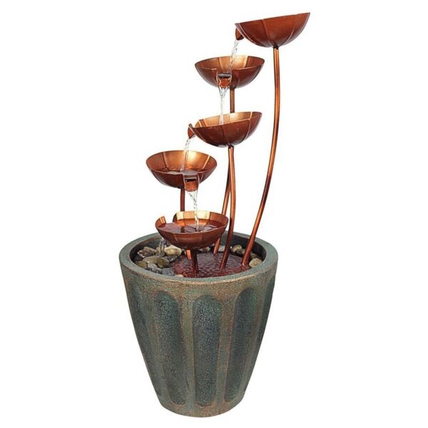 Design Toscano SS5312 14 Inch Copper Falls Cascading Garden Fountain