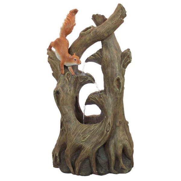 Design Toscano SS5539 18 Inch Tree Squirrel Cascading Foundation