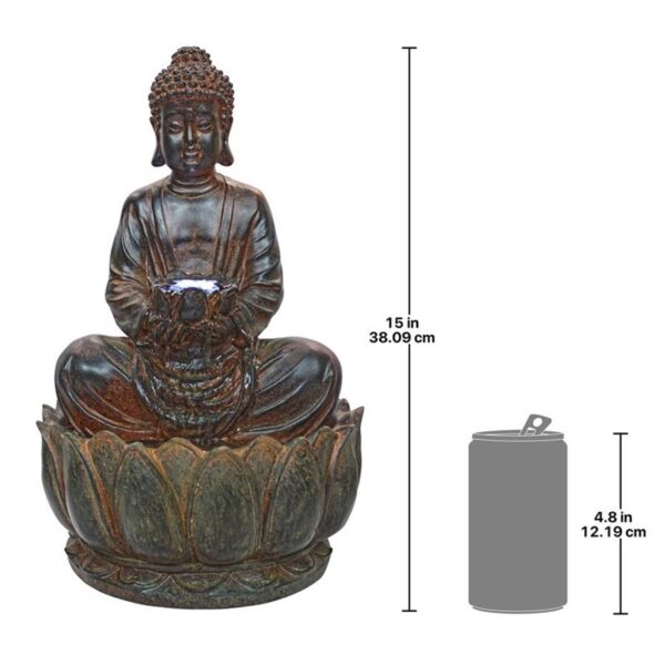 Design Toscano SS5615 8 1/2 Inch Endless Serenity Buddha Fountain