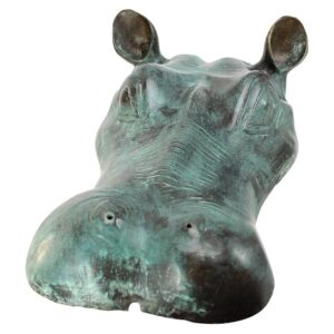 Design Toscano SU1050 9 Inch Spitting Hippo Head