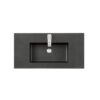 James Martin SWB-S35.4-CHB 35.4 Inch Single Sink Top in Charcoal Black