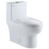 Altair T276 Venezia Dual Flush Elongated One-Piece Toilet with Seat - White