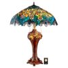 Design Toscano TF10015 Art Nouveau 21 1/2 Inch Peacock Table Lamp