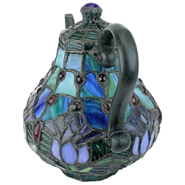 Design Toscano TF10042 9 1/2 Inch Teapot Stained Glass Lamp