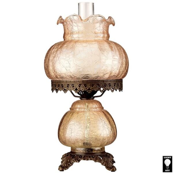 Design Toscano TF85003 8 Inch Rose Court Hurricane Table Lamp