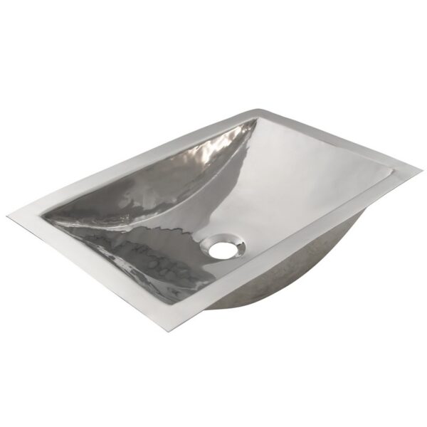 Nantucket Sinks TRS-SM Brightwork Home 19.8 Inch Rectangle Bathroom Sink in Stainless Steel