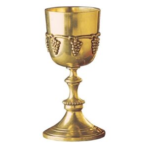 Design Toscano TV8747 3 Inch Grape Harvest Brass Goblet