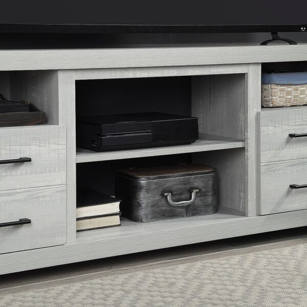 Manhattan Comfort Richmond 60" TV Stand with 2 Drawers and 4 Shelves in Grey