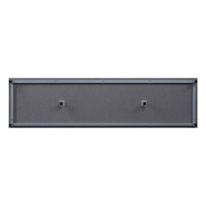 Manhattan Comfort Brighton 60" TV Stand with Glass Shelves and Media Wire Management in Grey