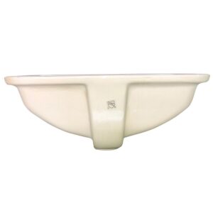 Nantucket Sinks UM-159-W 18 x 12 Inch Undermount Ceramic Sink in White