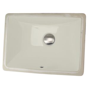 Nantucket Sinks UM-1611-B Great Point Rectangle Ceramic Undermount Bathroom Sink - Bisque