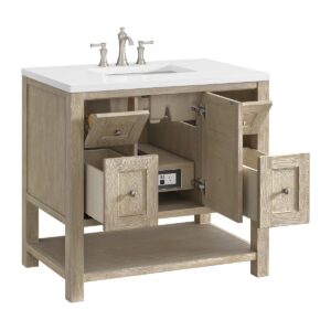 James Martin VM 330-V36 Breckenridge 36 Inch Free-Standing Single Sink Bathroom Vanity with 3 CM Top