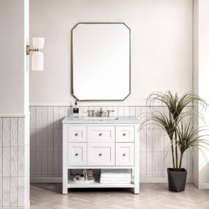 James Martin VM 330-V36 Breckenridge 36 Inch Free-Standing Single Sink Bathroom Vanity with 3 CM Top