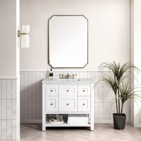 James Martin VM 330-V36 Breckenridge 36 Inch Free-Standing Single Sink Bathroom Vanity with 3 CM Top