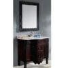 Legion Furniture WA3045 38 Inch Solid Wood Vanity in Cherry Brown, No Faucet