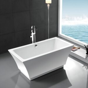 Legion Furniture WE6817 67 Inch White Acrylic Tub, No Faucet