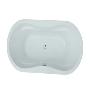 Legion Furniture WE6847 66 Inch White Acrylic Tub, No Faucet