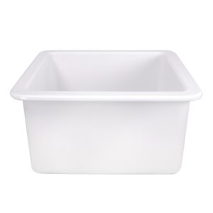 Nantucket Sinks Wellfleet-1818W Cape 18-Inch Dual Mount Fireclay Kitchen Sink