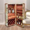 Design Toscano WL4001 20 1/2 Inch Italian World Map Cocktail Trunk