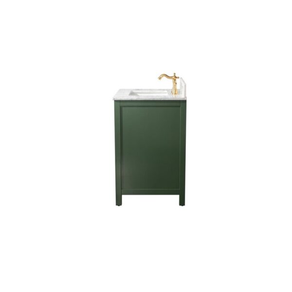 Legion Furniture WLF2130-VG 30 Inch Vogue Green Finish Sink Vanity Cabinet with Carrara White Top