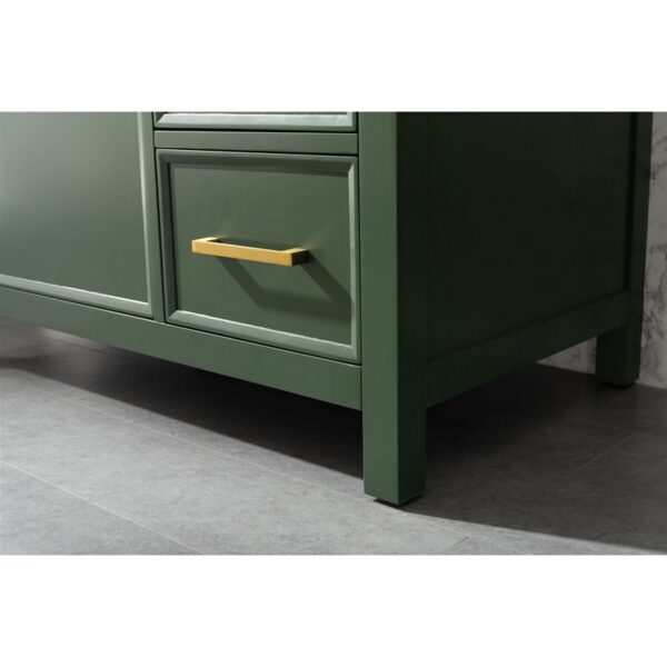 Legion Furniture WLF2136-VG 36 Inch Vogue Green Finish Sink Vanity Cabinet with Carrara White Top