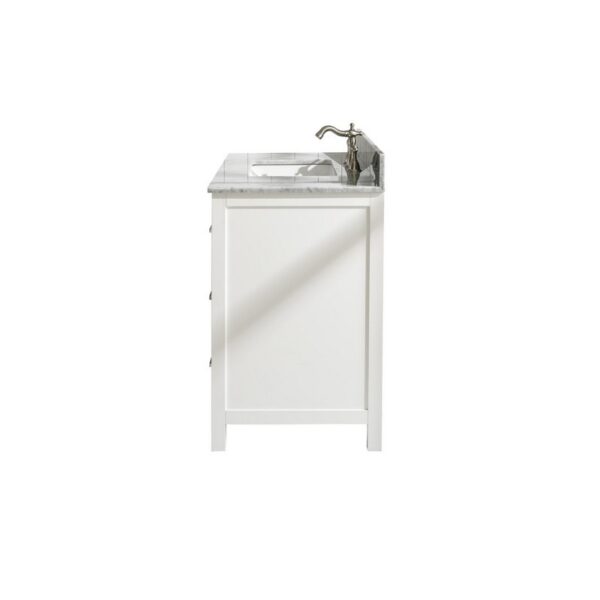 Legion Furniture WLF2136-W 36 Inch White Finish Sink Vanity Cabinet with Carrara White Top