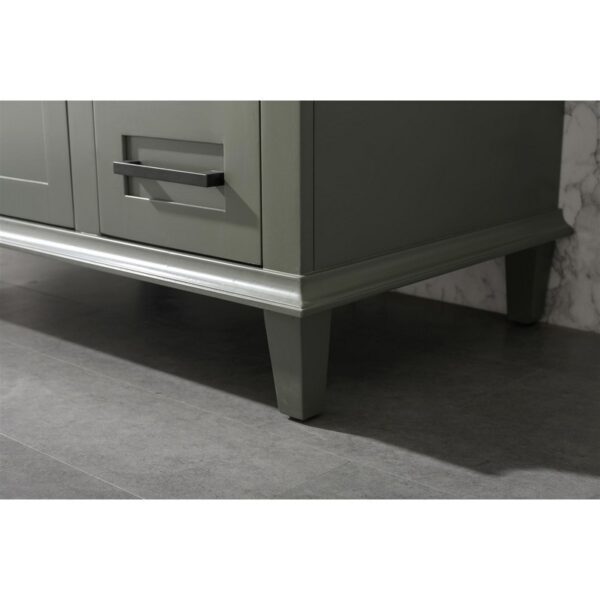 Legion Furniture WLF2236-PG 36 Inch Pewter Green Finish Sink Vanity Cabinet with Blue Lime Stone Top