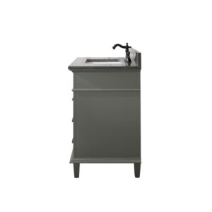 Legion Furniture WLF2236-PG 36 Inch Pewter Green Finish Sink Vanity Cabinet with Blue Lime Stone Top