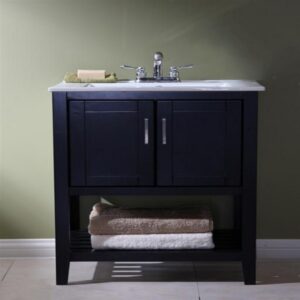 Legion Furniture WLF6020-E 24 Inch Vanity in Espresso, No Faucet