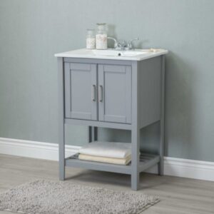 Legion Furniture WLF6020-G 24 Inch Gray Vanity