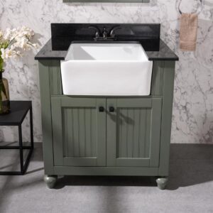 Legion Furniture WLF6022-PG 30 Inch Vanity in Pewter Green