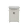 Legion Furniture WLF6042 24 Inch Freestanding Single Sink Bathroom Vanity with Porcelain Top