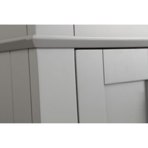 Legion Furniture WLF6042 24 Inch Freestanding Single Sink Bathroom Vanity with Porcelain Top