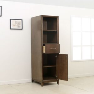 Legion Furniture WLF7032 18 Inch Side Cabinet in Antique Coffee