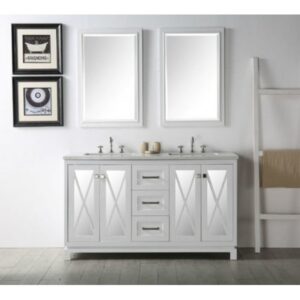 Legion Furniture WLF9024-RL 24 Inch Kd White Gray Sink Vanity in White Gray