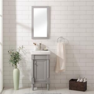 Legion Furniture WLF9218-G 18 Inch Gray Sink Vanity in Gray