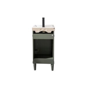 Legion Furniture WLF9218-PG 18 Inch Pewter Green Sink Vanity