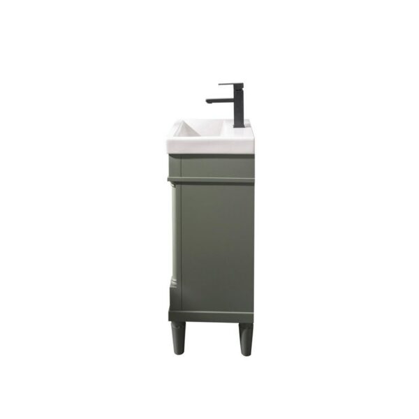 Legion Furniture WLF9218-PG 18 Inch Pewter Green Sink Vanity